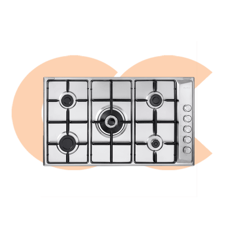 Built-In Hob Elba  90 cm Stainless Steel Model EN90-544XD