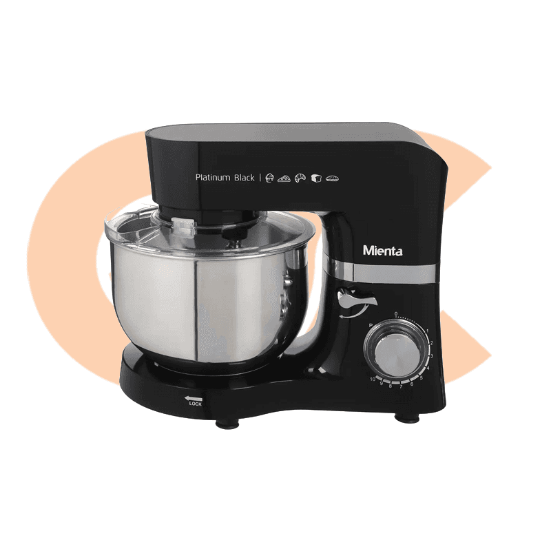 Mienta Kitchen Machine Platinum Black 1300 watt , Model – KM38232C