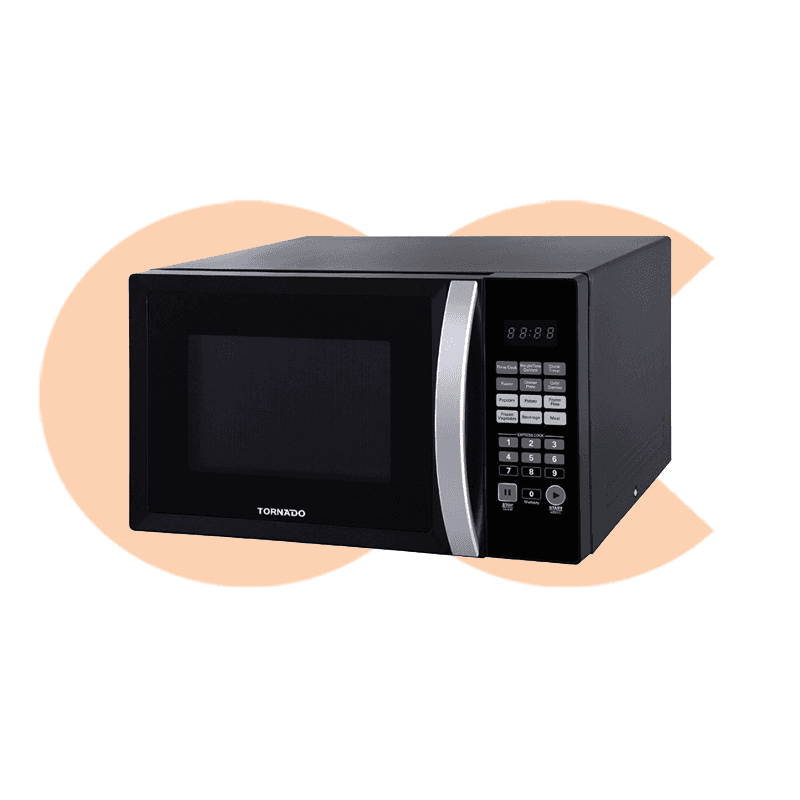 TORNADO Microwave Grill 36 Liter 1000 Watt 6 Menus Black TMD-36GE-BK