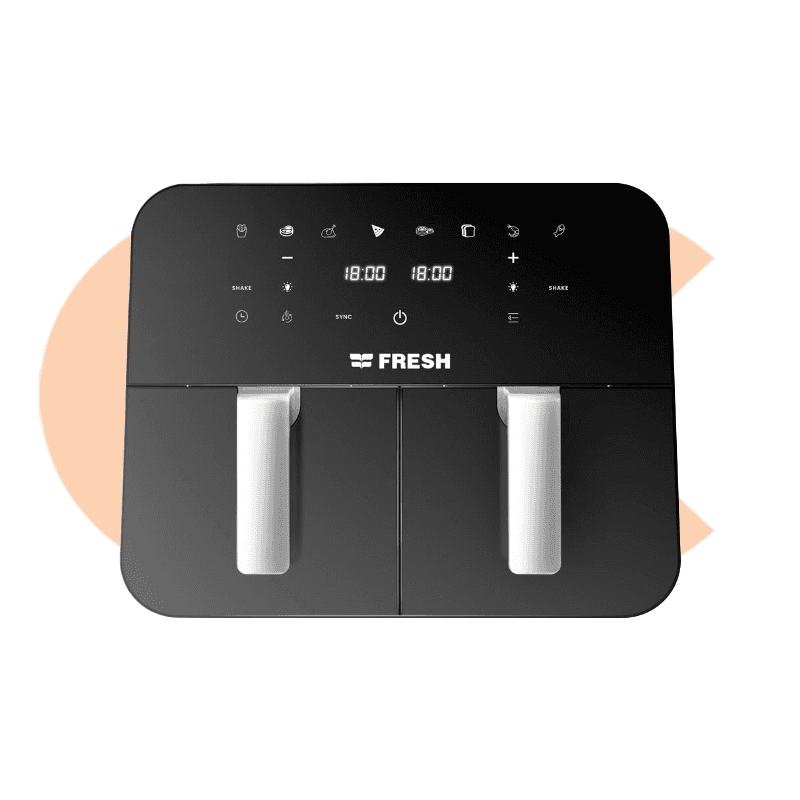 Air Fryer Fresh 2400Watt 9 Liter 2 Doors Black  Digital 500017962
