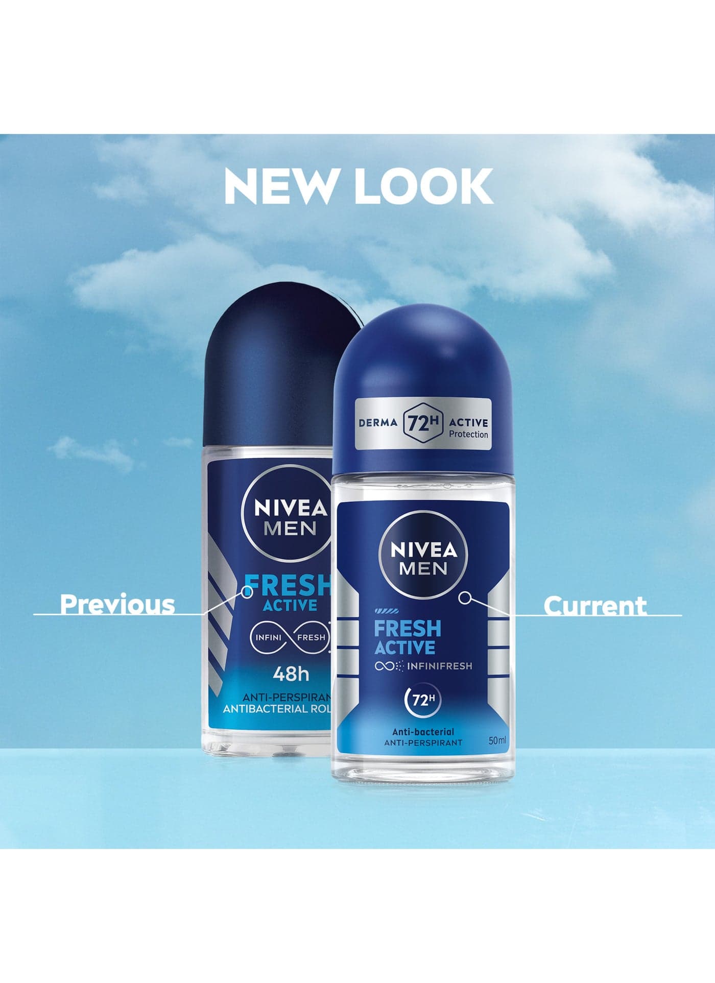 Men Fresh Active Antibacterial Deodorant Roll-On 72H Protection With Infini Fresh Formula Long-Lasting Freshness 50ml Deodorants & Antiperspirants (6)
