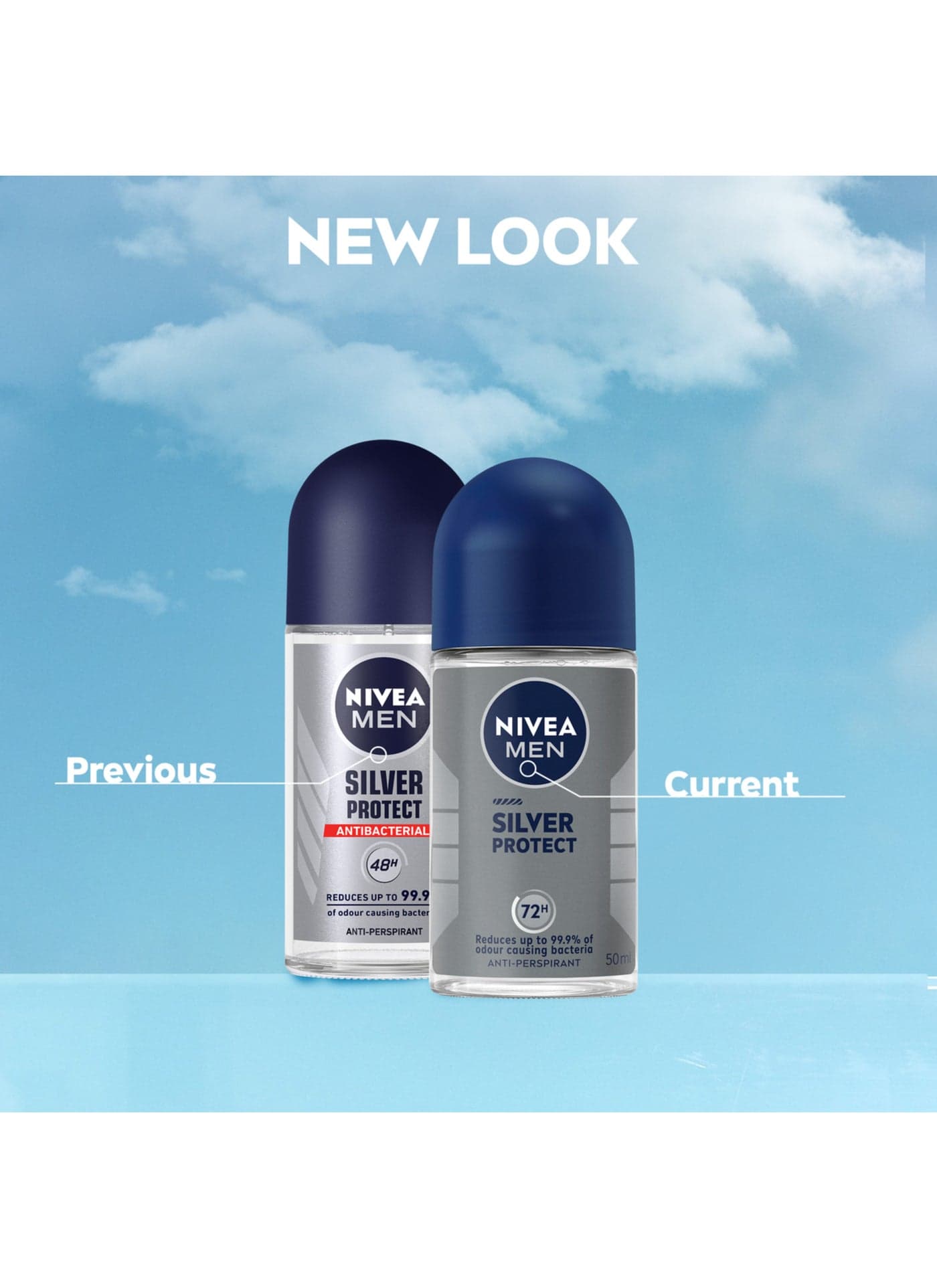 Silver Protect Roll On Deodorant For Men 50ml Deodorants & Antiperspirants (٧)