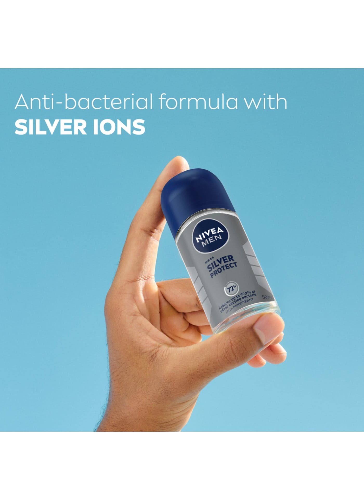 Silver Protect Roll On Deodorant For Men 50ml Deodorants & Antiperspirants (٣)