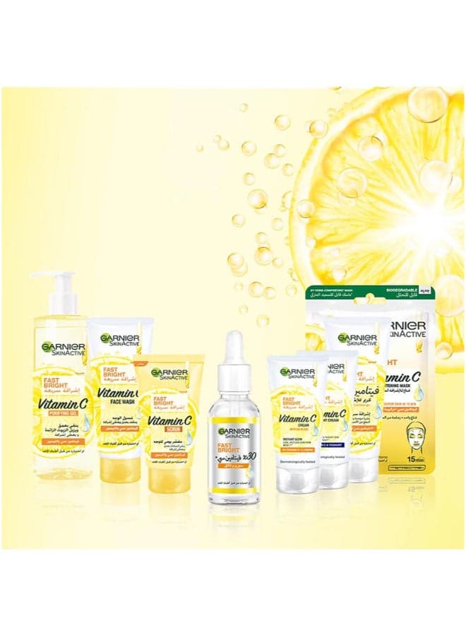 Garnier Skin Active Fast Bright Face Wash With Vitamin C And Lemon 100ml (٩)