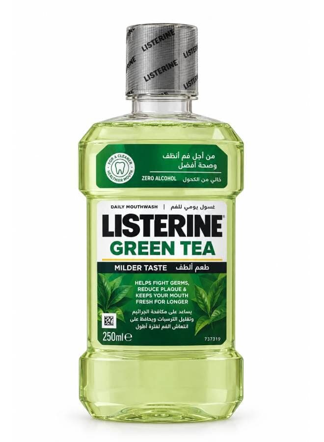 Green Tea Daily Mouthwash With Germ Killing Oral Care Milder Taste 250ml