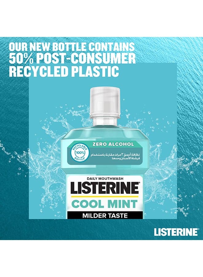 Cool Mint Flavour Daily Mouthwash Milder Taste Cool Mint 250ml (٦)