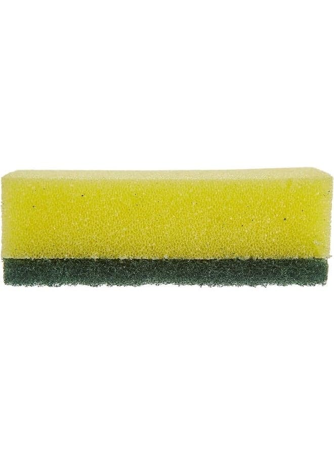 Vileda Tip Top Dishwashing Sponge, Durable Double-Sided Kitchen Sponge with Medium Foam + Strong Scourer – Pack of 3 | Ideal for dishwashing, dishes, pots, pans and kitchen surfaces, Strong Everyday Cleaning Yellow/Green Household Cleaning Sponges (٤)