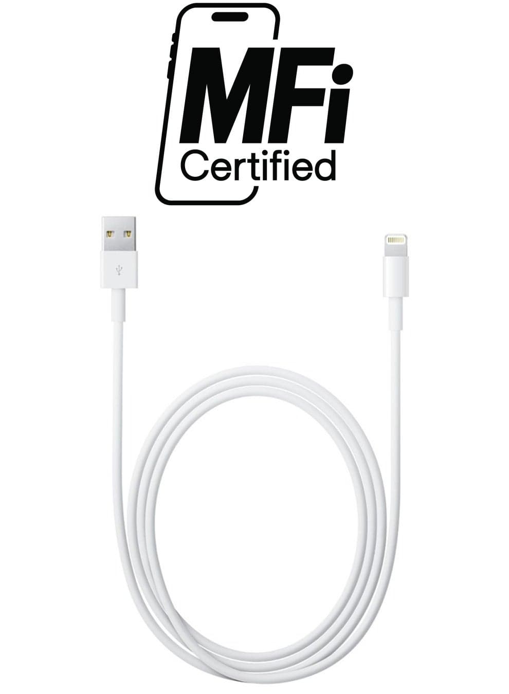 Lightning To USB Cable White Data Cables