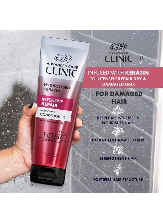 Clinic Intensive Repair Conditioner with Keratin for Damaged Hair Multicolour 230ml (3)