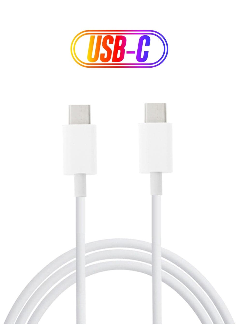 Type-C To Type-C Data Sync Cable White