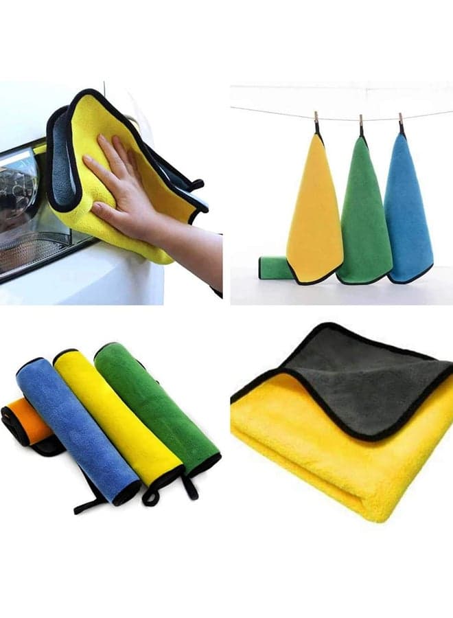 Cleaning Wipes Super Absorbent Microfiber Towel Cleaning Cloths (٦)
