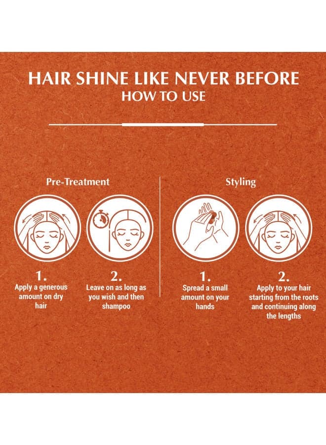 Vatika Moroccan Argan Styling Hair Cream | Soft & Silky | Heat Protect | For Dull, Dry & Unmanageable Hair 190ml Hair & Scalp Treatments Masks (5)