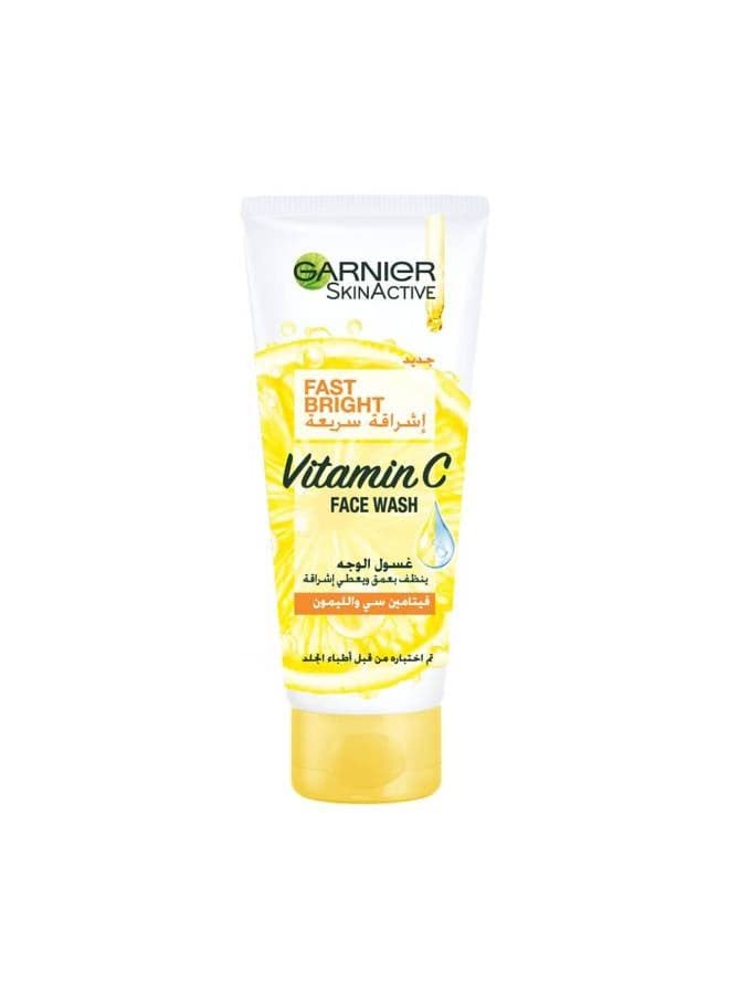 Garnier Skin Active Fast Bright Face Wash with Vitamin C And Lemon - 50ml