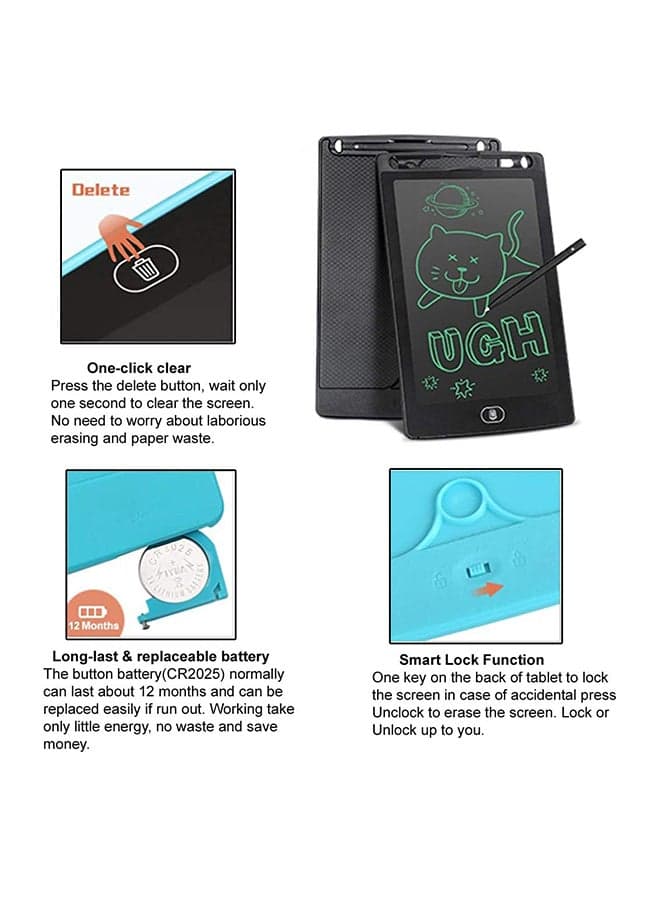 8.5-Inch Portable Lcd Writing Tablet Eco Friendly And No Radiation Protect Eyes 23x15.9x1.2cm Reading & Writing (5)