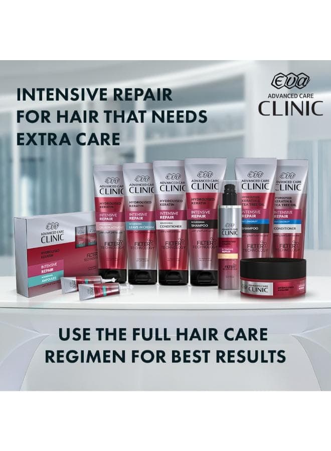 Clinic Intensive Repair Anti-dandruff Shampoo with Keratin & Tea Tree Oil for Damaged Hair 230ml (٨)