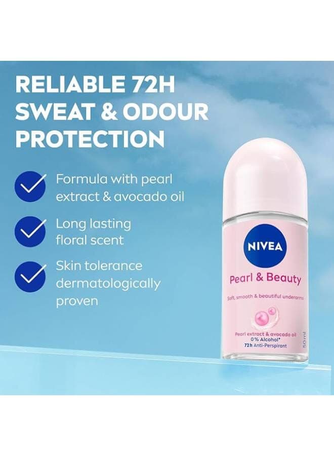 Pearl And Beauty, Antiperspirant Pearl Extracts, Roll-On 50ml Deodorants & Antiperspirants (٦)