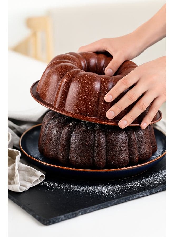 Granite Cake Making Tool Brown 24x7cm Moulds