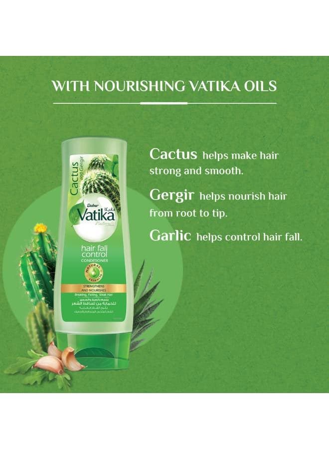 Vatika Naturals Hair Fall Control Conditioner| Cactus & Ghergir | Strengthens & Nourishes | For Dry & Damaged Hair 360ml (3)