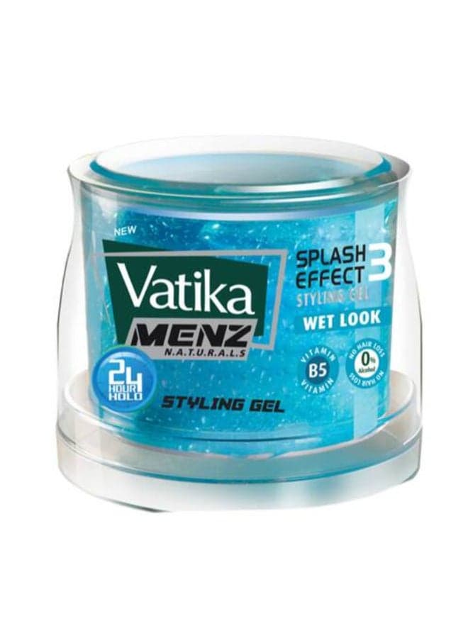 Vatika Naturals Menz Styling Hair Gel 250 ml | Wet Look with Splash Effect Strong Hold & High Shine | Easy to Style 250.0ml Creams, Gels & Lotions