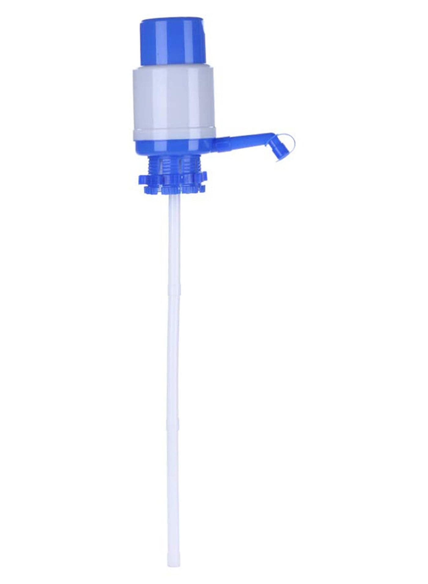 Hand Press Water Pump Dispenser White/Blue Beverage Dispensers