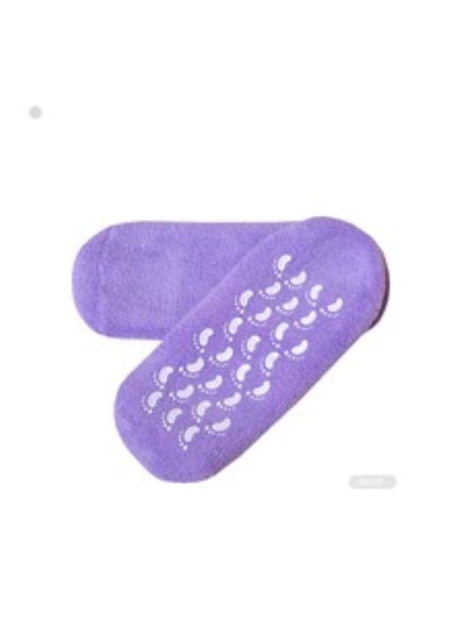 1 Pair Moisturizing Treatment Gel Spa Socks Foot Care (٩)