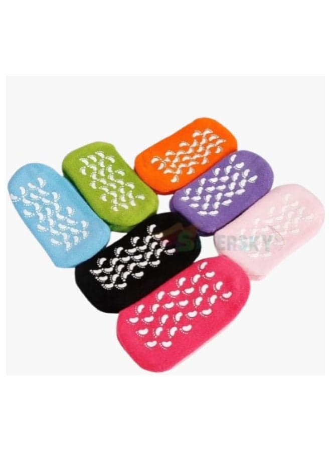 1 Pair Moisturizing Treatment Gel Spa Socks Foot Care (٣)