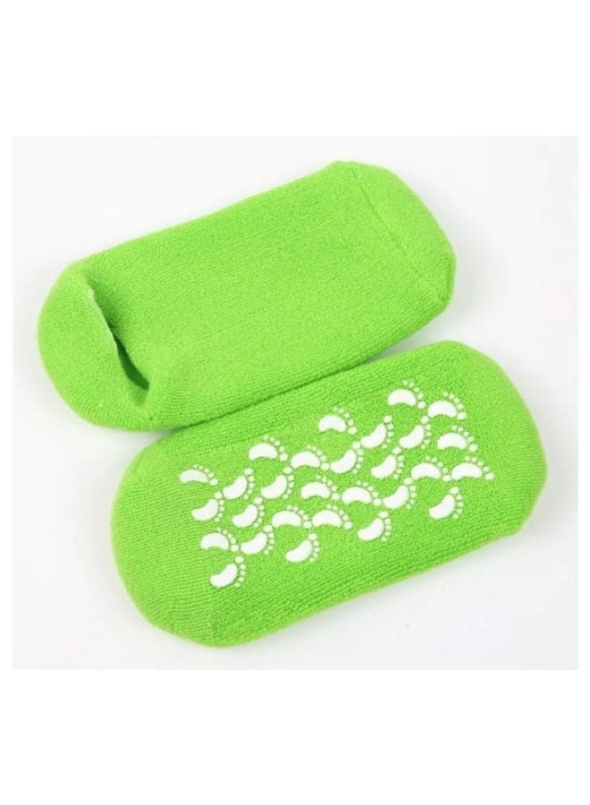 1 Pair Moisturizing Treatment Gel Spa Socks Foot Care (٦)