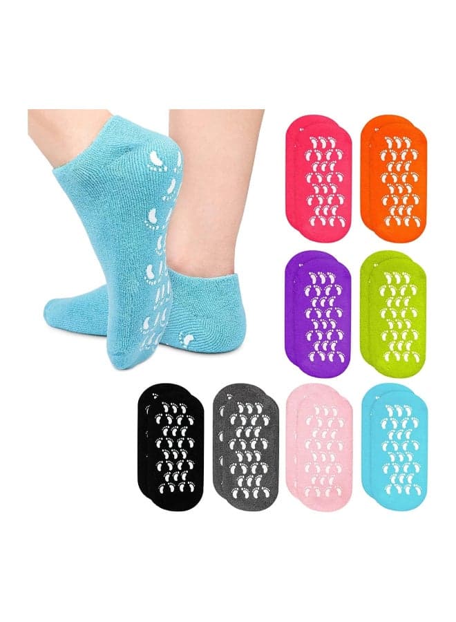 1 Pair Moisturizing Treatment Gel Spa Socks Multicolour (3)