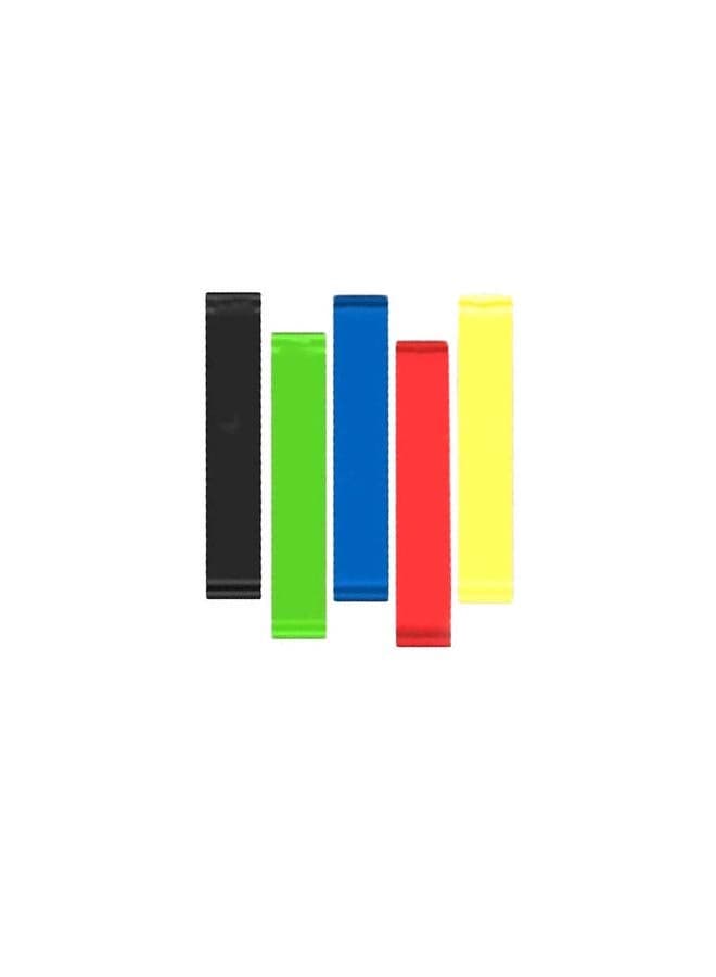 Set Of 5 Crossfit Latex Resistance Bands 0.37pound 0.37pound Exercise & Fitness Accessories (٧)