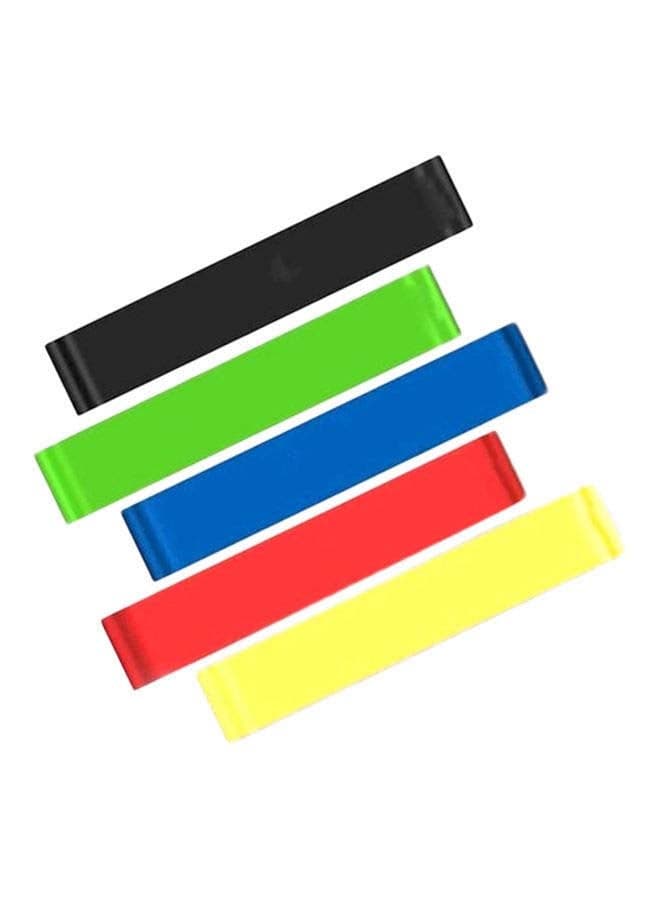 Set Of 5 Crossfit Latex Resistance Bands 0.37pound 0.37pound Exercise & Fitness Accessories