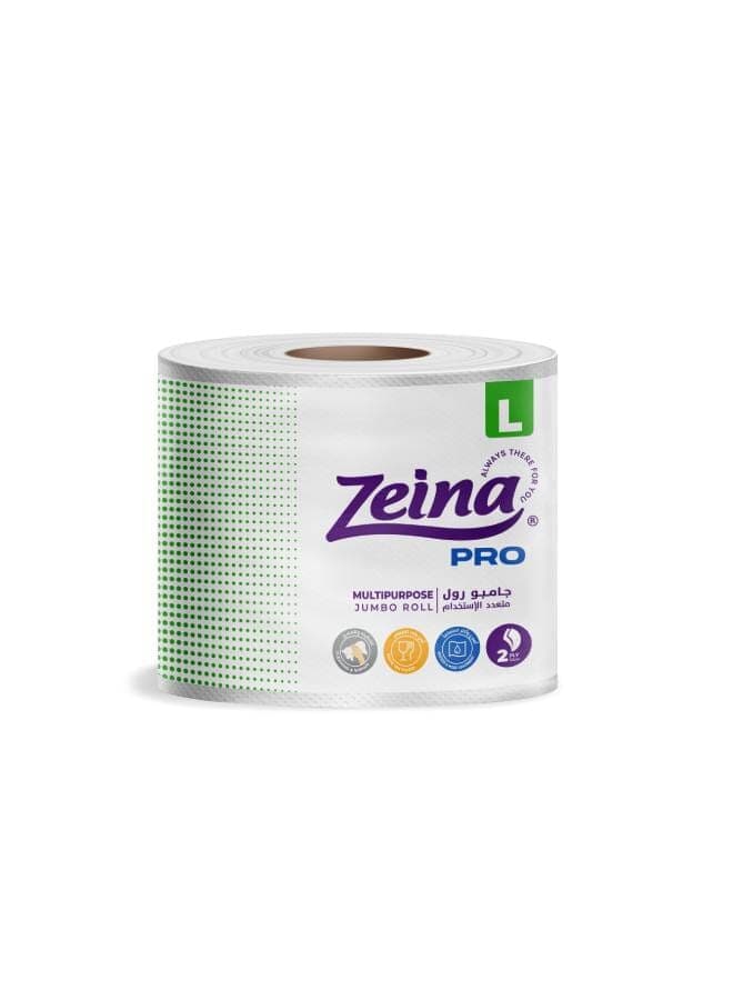 Zeina Multipurpose Jumbo Roll L White L Cleaning Paper Towels