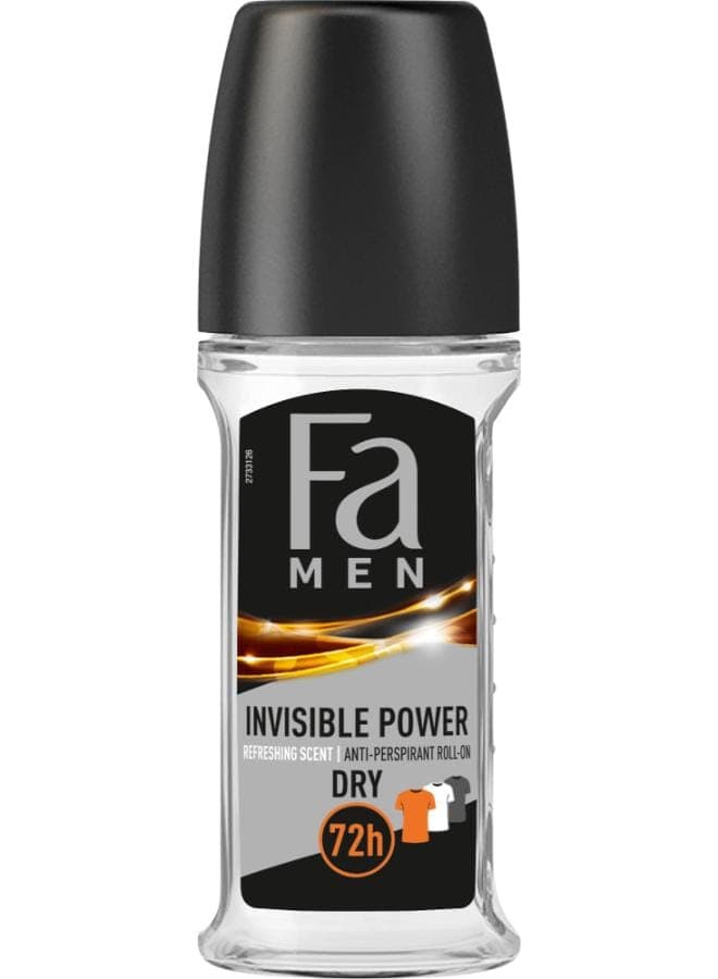 Fa Anti-Perspirant  Roll-On Invisible Power For Men 50ml Deodorants & Antiperspirants