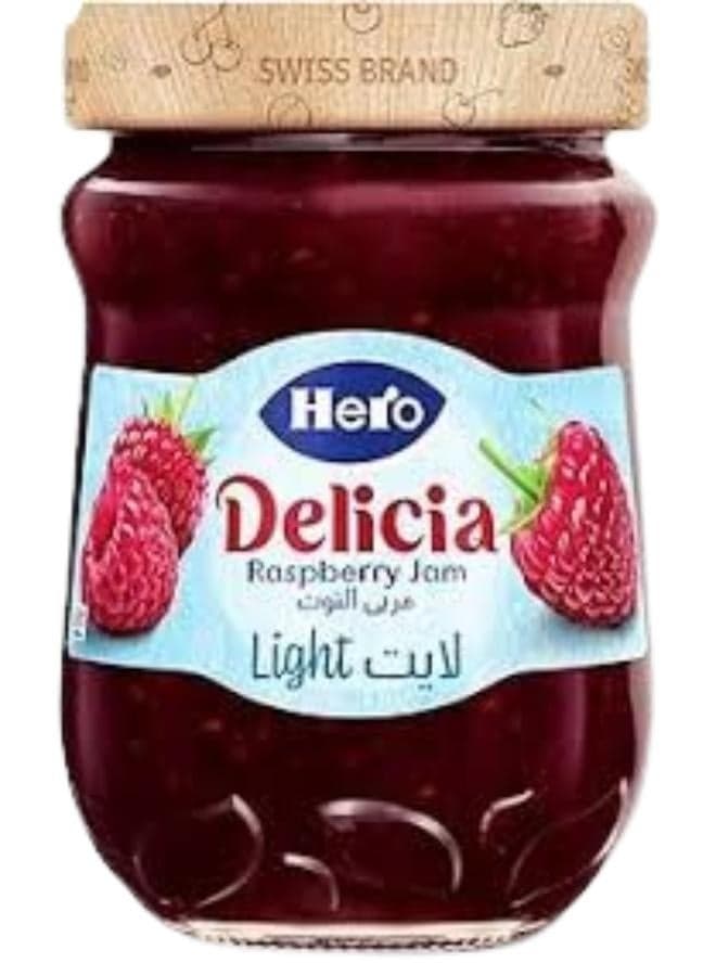 Hero Jam With Raspberry Flavor- Light - 320grams Marmalade & Jam Spreads