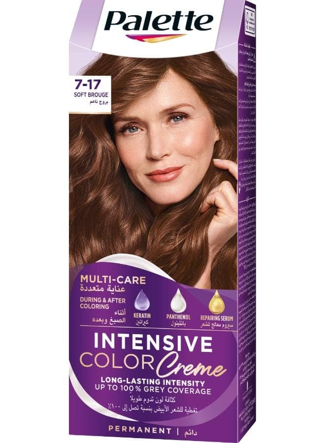Intensive Color Crème 7-17 Soft Brouge 50ml , 50ml , & 10ml Chemical Hair Dyes