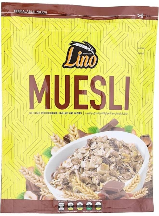 Muesli Choclate And Hazelunt 375grams Museli