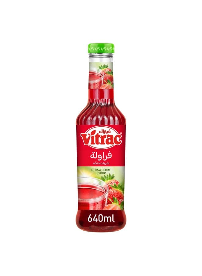 Vitrac Strawberry Syrup 640ml Soft Drink Mixes