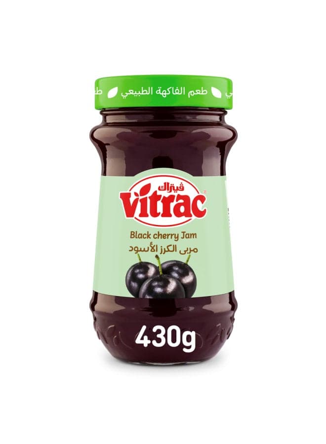 Vitrac Black Cherry Jam - 430grams Marmalade & Jam Spreads