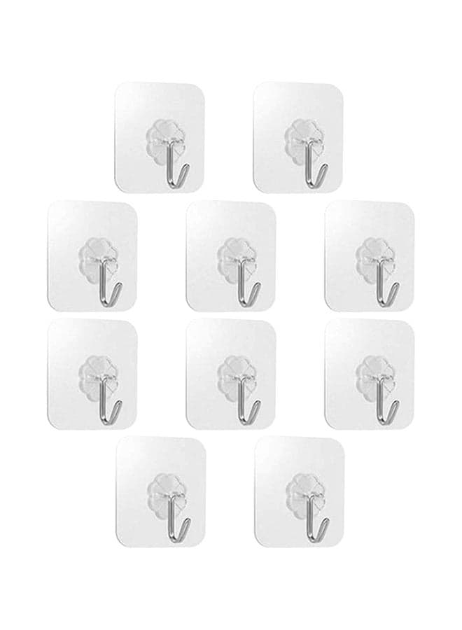 Wall Hooks Self Adhesive Sticker Hanger Transparent Towel Hooks