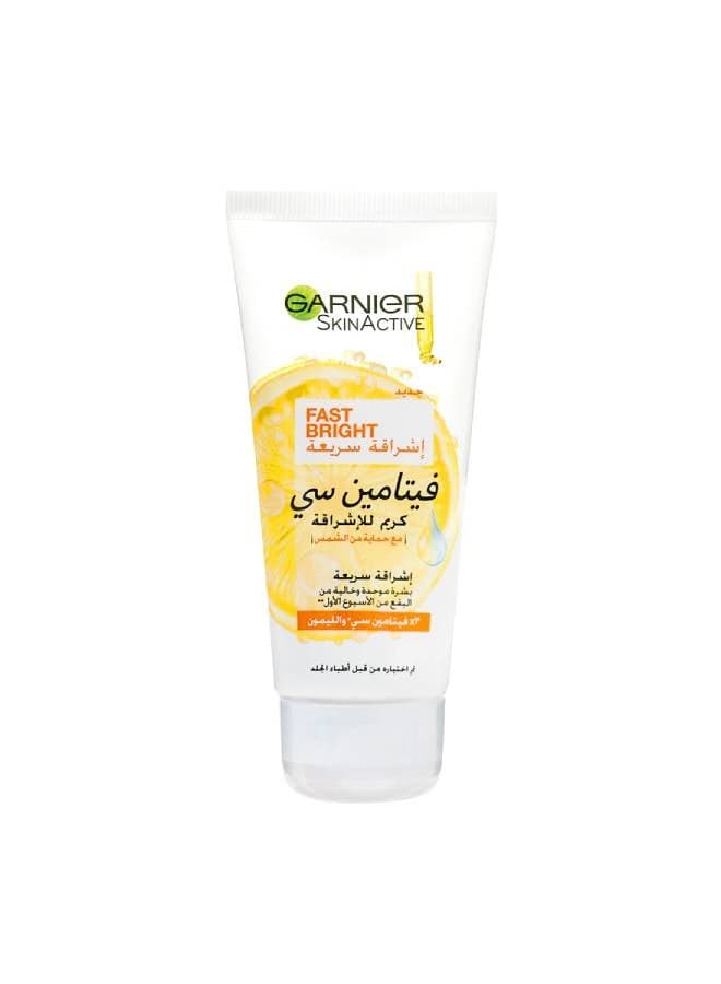Garnier SkinActive Fast Bright Day Cream with 3x Vitamin C and Lemon 25ml Whitening/Lightening Treatment