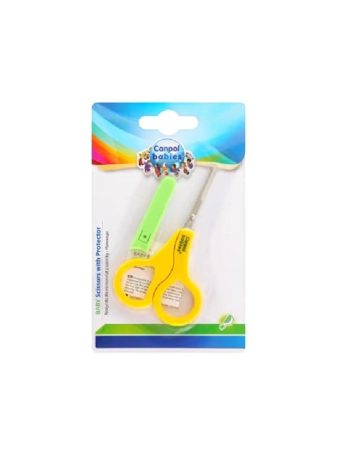 Round Tip Baby Scissors With Protector Grooming & Healthcare