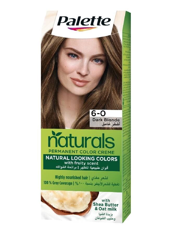 Naturals Permanent Color Crème 6-0Dark Blonde 50ml , 50ml , & 10ml Chemical Hair Dyes