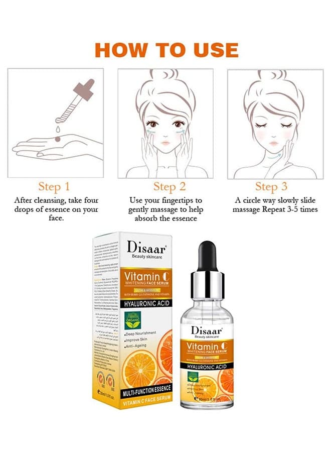 Vitamin C Hyaluronic Acid Face Serum 30ml (٣)