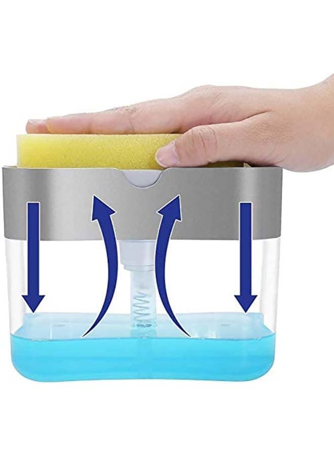 Soap Pump Dispenser And Sponge Holder For Kitchen Assorted Kitchen Utensils & Gadgets (٤)
