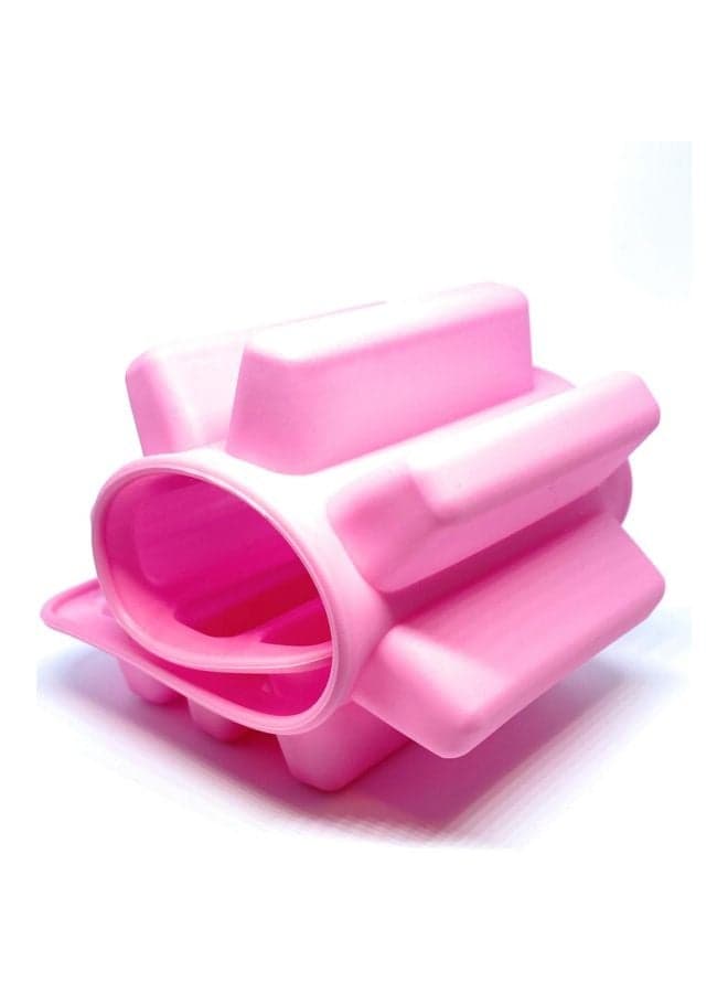10-Grids Silicone Ice Cube Mould Multicolour 26x9.5x2cm (٣)