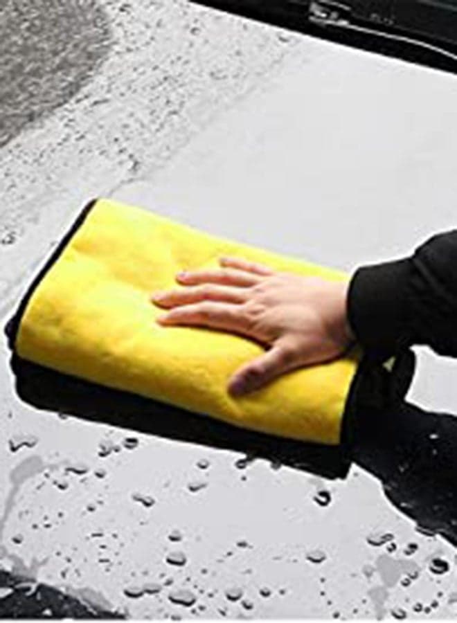 Super Absorbent Microfiber Cleaning Towel (1 piece - multi-color) Cleaning Cloths (٣)
