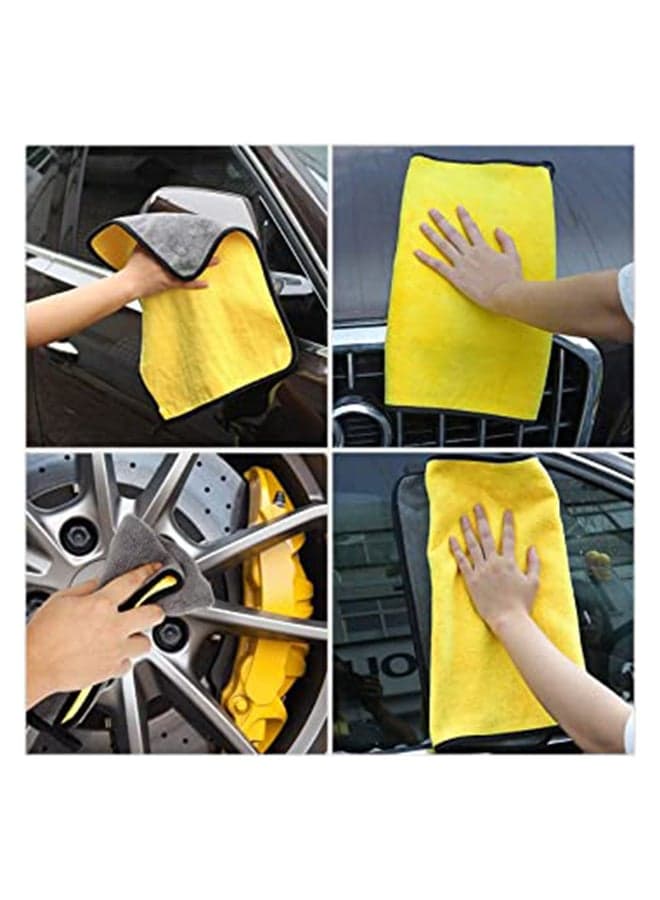 Super Absorbent Microfiber Cleaning Towel (1 piece - multi-color) Cleaning Cloths (٤)