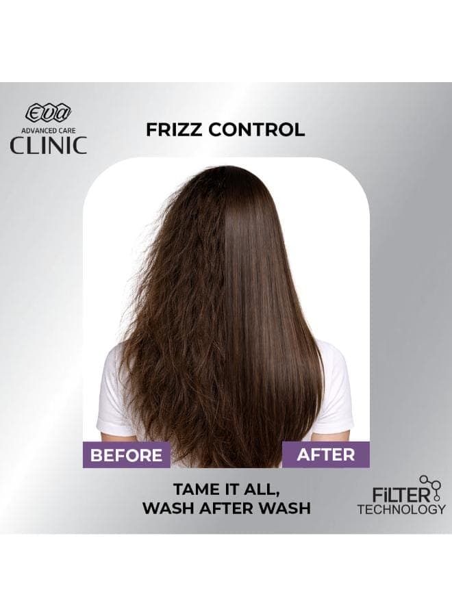 Clinic Frizz Control Shampoo with Argan Oil & Gold Particles for Frizzy Hair 230ml Dry Shampoo (٦)