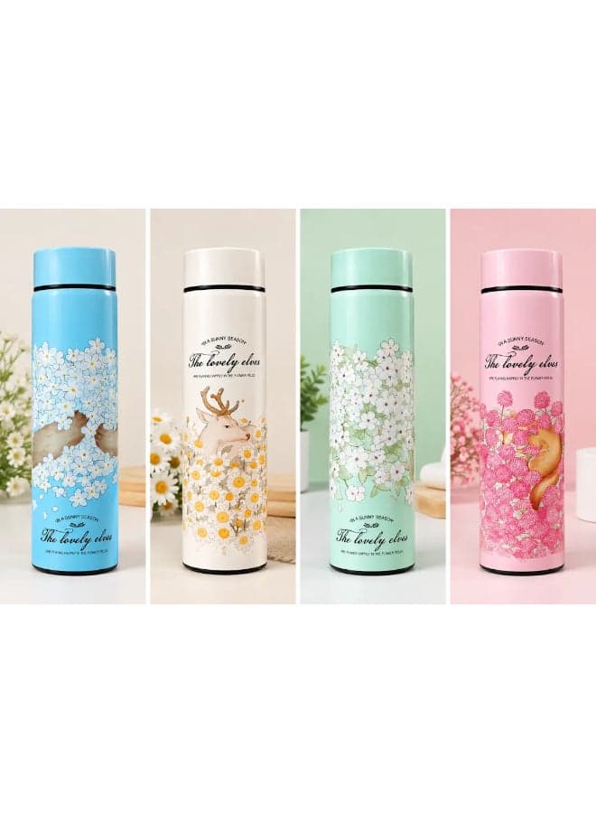 Vacuum Insulated Temperature Display LED Touch Screen Stainless Steel Bottle Multicolor Coffee Mugs (٨)