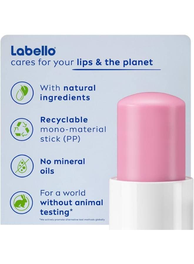 LABELLO Lip Care, Moisturizing Lip Balm, Soft Rose, 4.8g 4.8grams (٥)