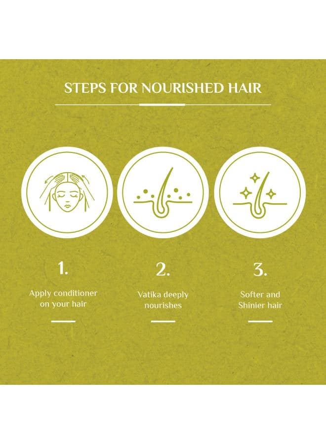 Vatika Naturals Nourish & Protect Conditioner | Olive & Henna Conditioning Cream | Softens & Vitalizes | For Normal Hair 360ml (٤)
